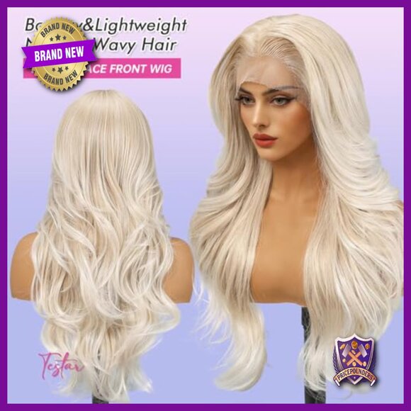 26 Inch Lace Front Wig Heat Resistant Synthetic Daily Wear Cosplay